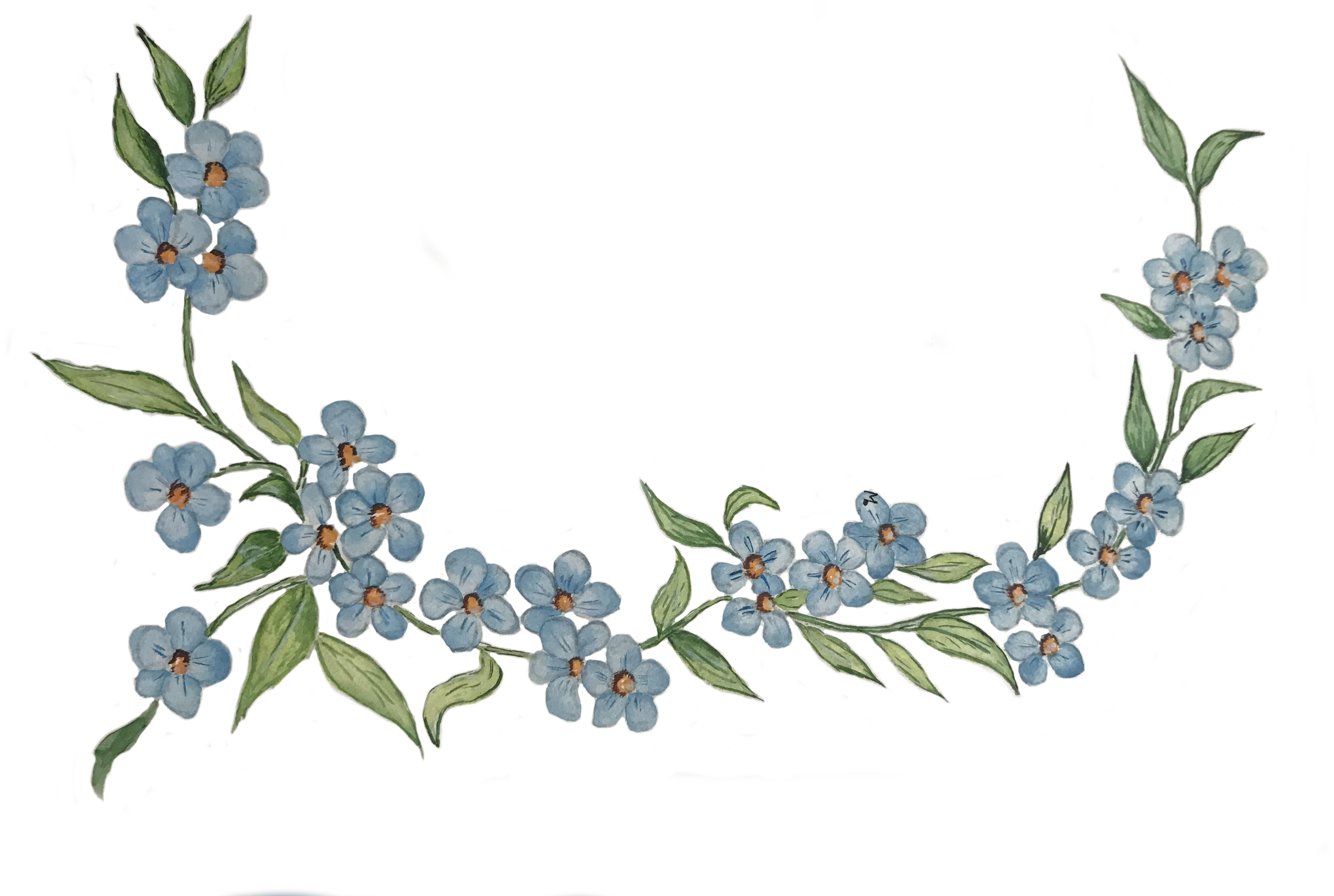 Blumengirlande gemalt von Anton Reich, Waigolshausen